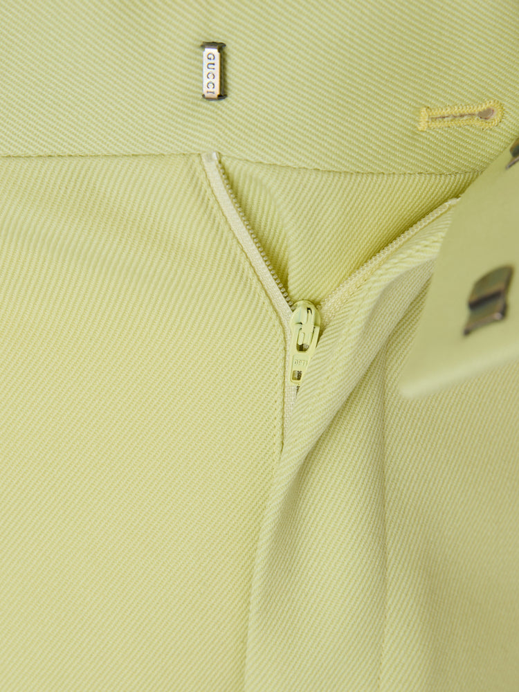 Gucci Lime Yellow Polyester Pants