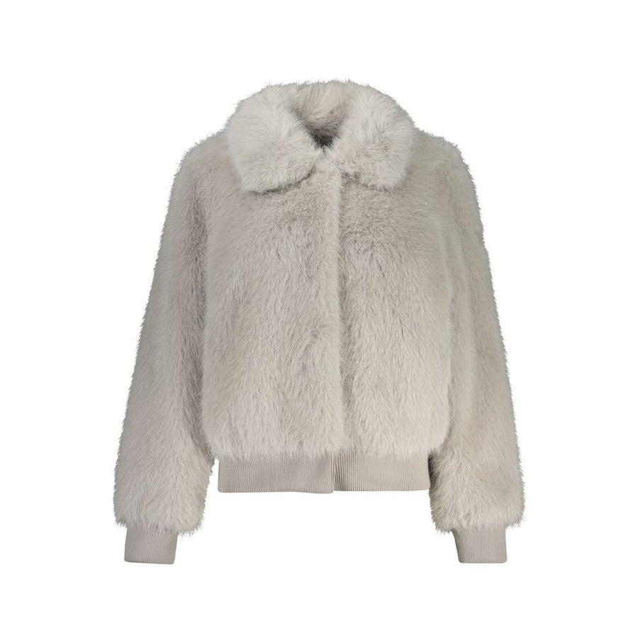 Guess Jeans Grigio Polyester Women Jacket