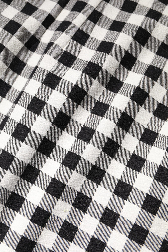 Dolce & Gabbana White Black Checkered Sleeveless Sheath Dress