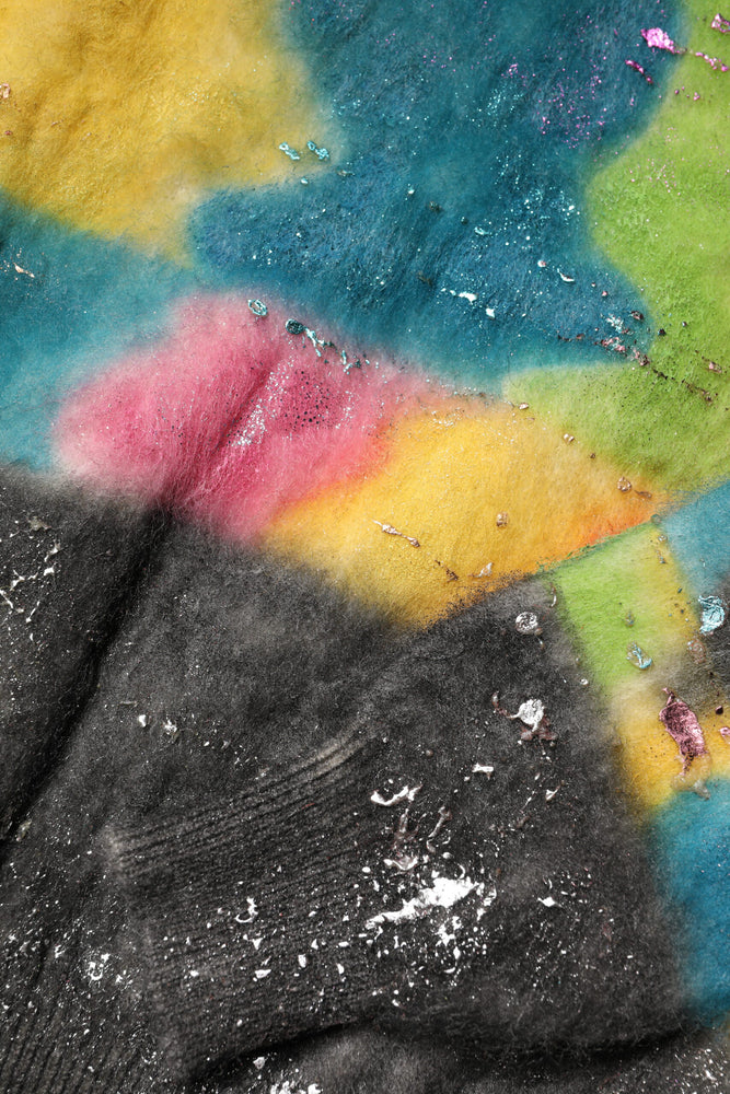 Dolce & Gabbana Multicolor Mohair Turtleneck Pullover Sweater