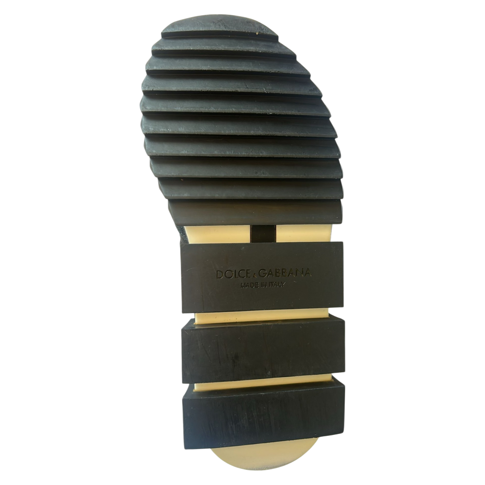 Dolce & Gabbana Black Mesh Sorrento Trekking Sneakers Shoes