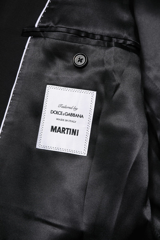 Dolce & Gabbana Black MARTINI Double Breasted Suit Jacket
