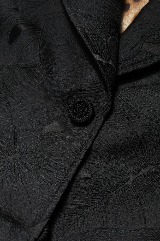 Dolce & Gabbana Black Single Breasted Trench Coat Jacket