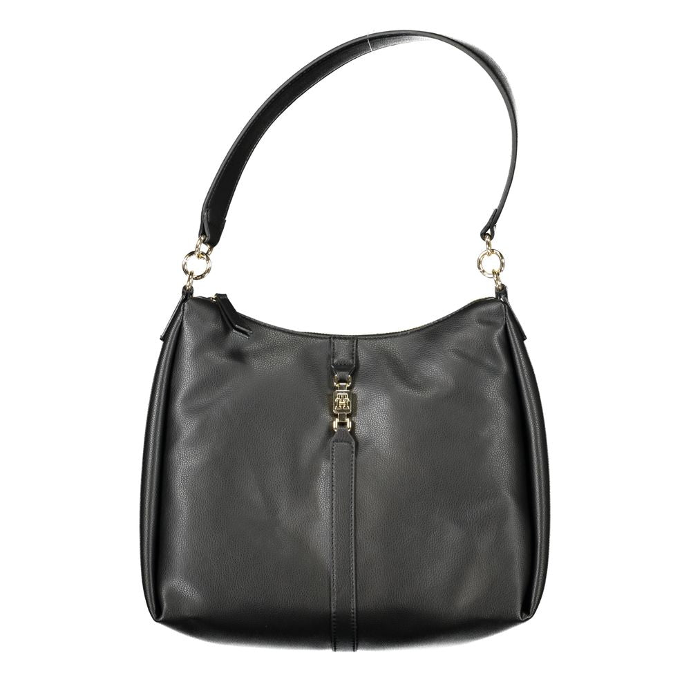 Tommy Hilfiger Black Polyester Women Shoulder Bag