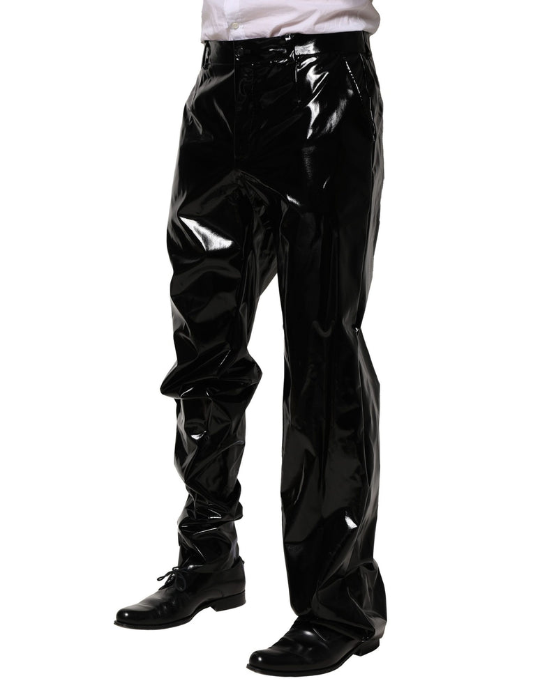 Dolce & Gabbana Black Nylon Straight Men Pants