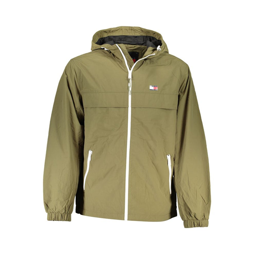 Tommy Hilfiger Green Recycled Nylon Men Jacket