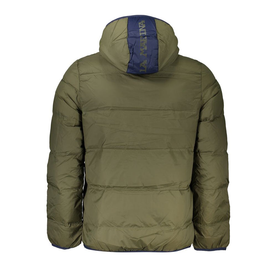 La Martina Green Polyamide Men Jacket