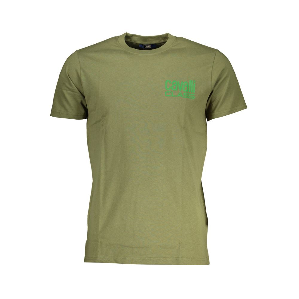 Cavalli Class Verde Cotone Mens T-Shirt