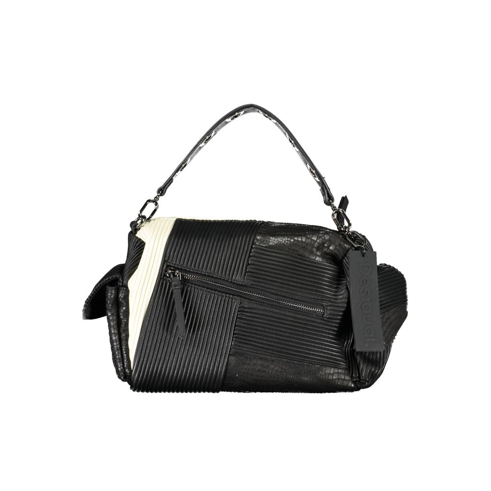 Desigual Nero Poliuretano Women Handbag