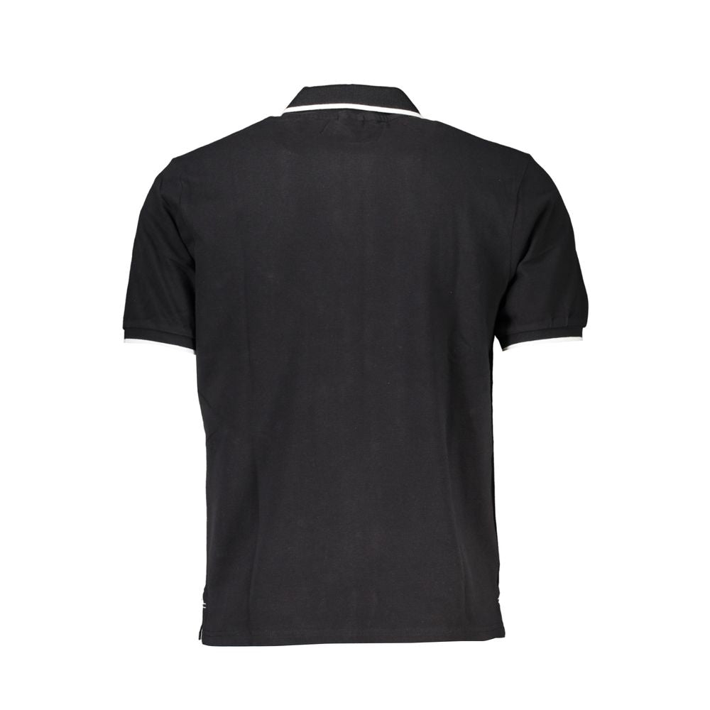 North Sails Black Cotton Men's Polo Shirt