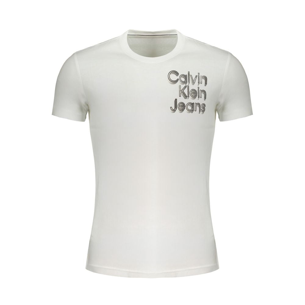 Calvin Klein Bianco Cotton Men T-Shirt