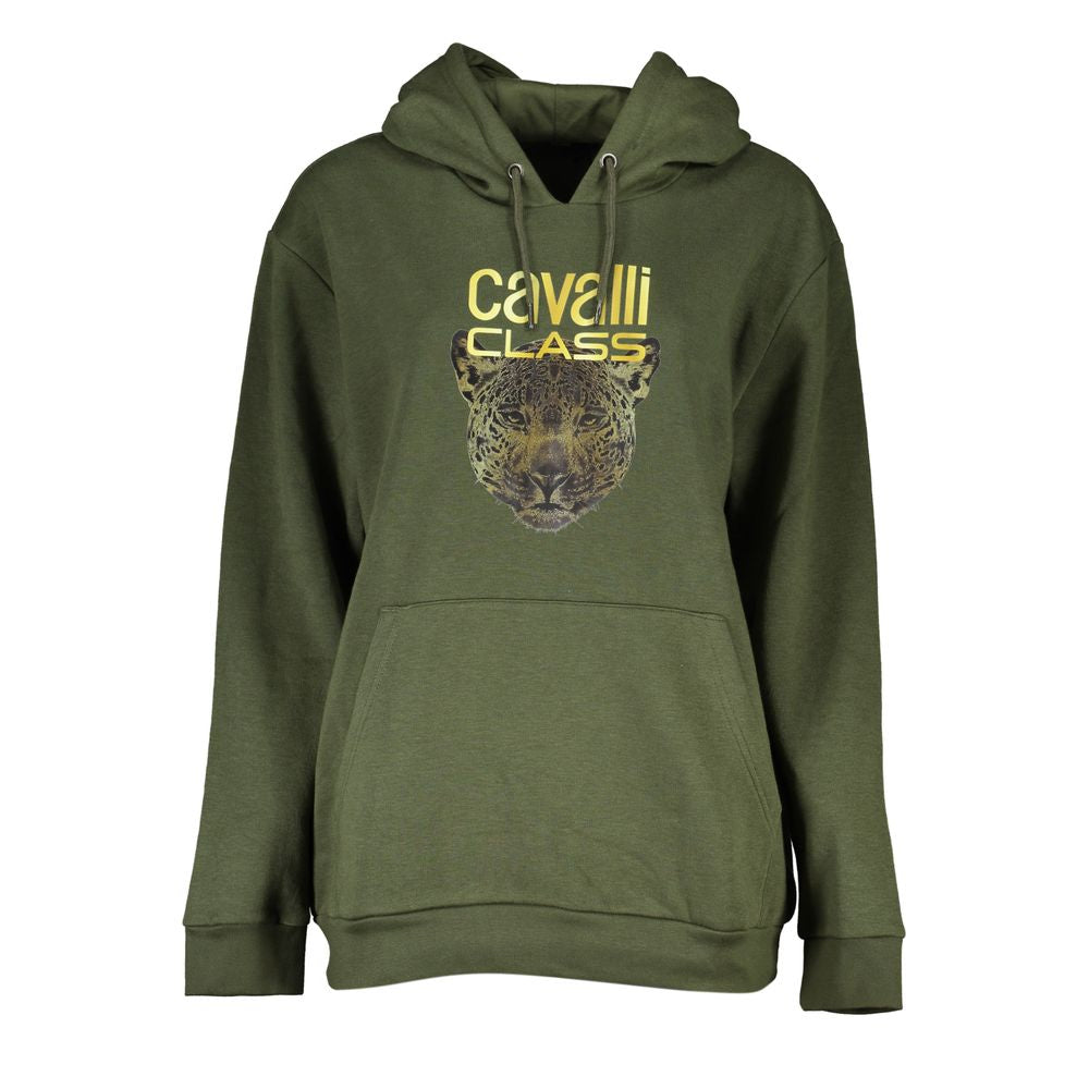 Cavalli Class Green Cotton Women Sweater