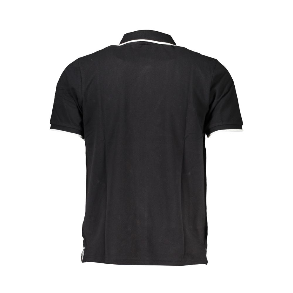 North Sails Black Cotton Men Polo Shirt