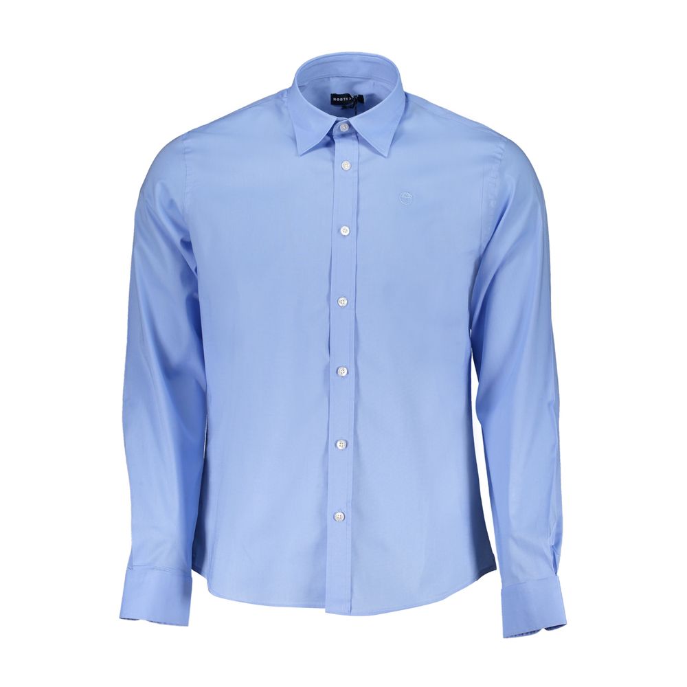 North Sails Light Blue Cotton Men Shirt