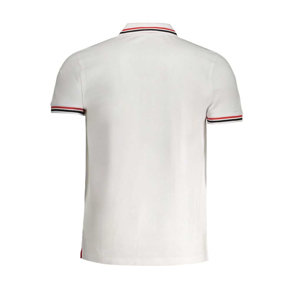 Cavalli Class Bianco Cotton Men Polo Shirt