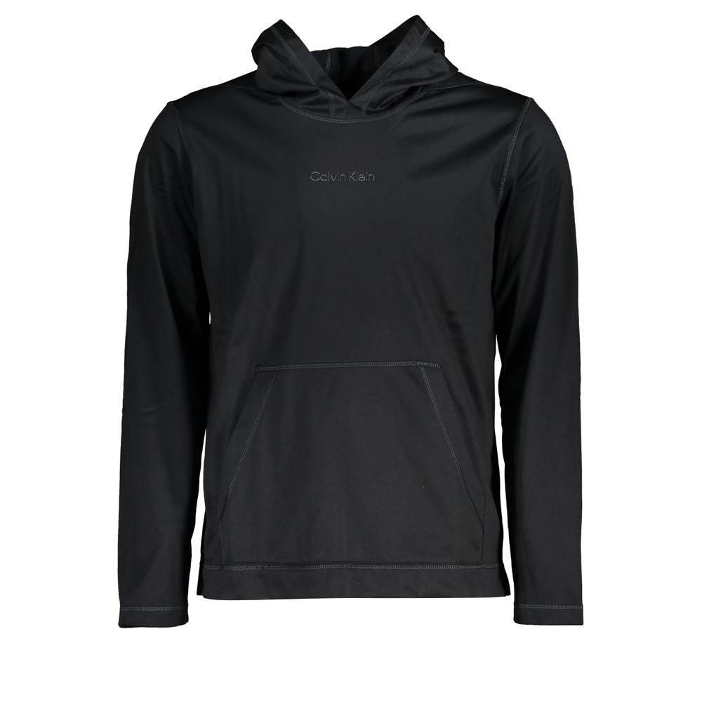 Calvin Klein Black Polyester Men's Hooded Sweater