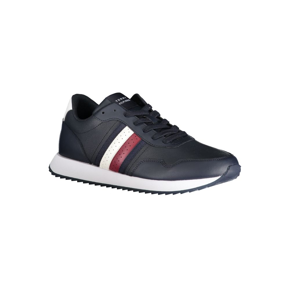 Tommy Hilfiger Blue Leather Men Sneaker