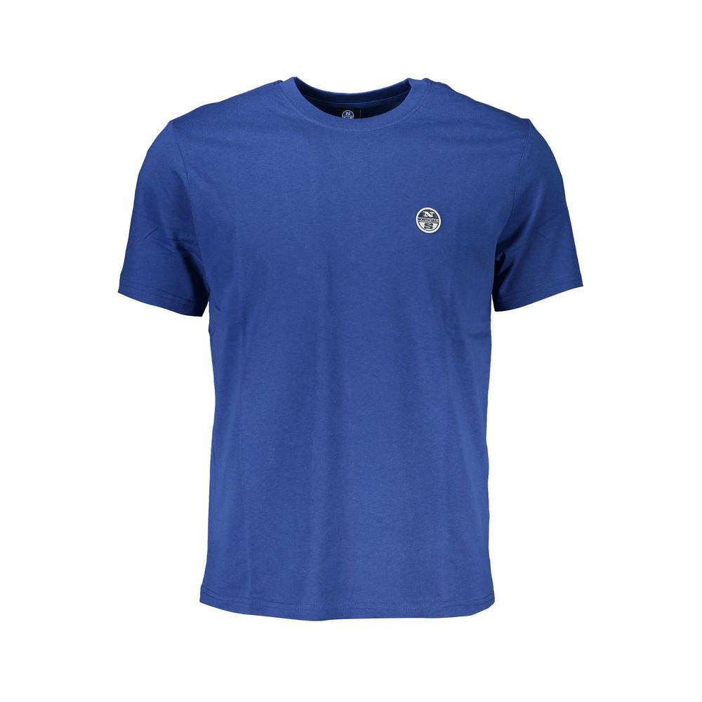 North Sails Blu Cotton Men T-Shirt