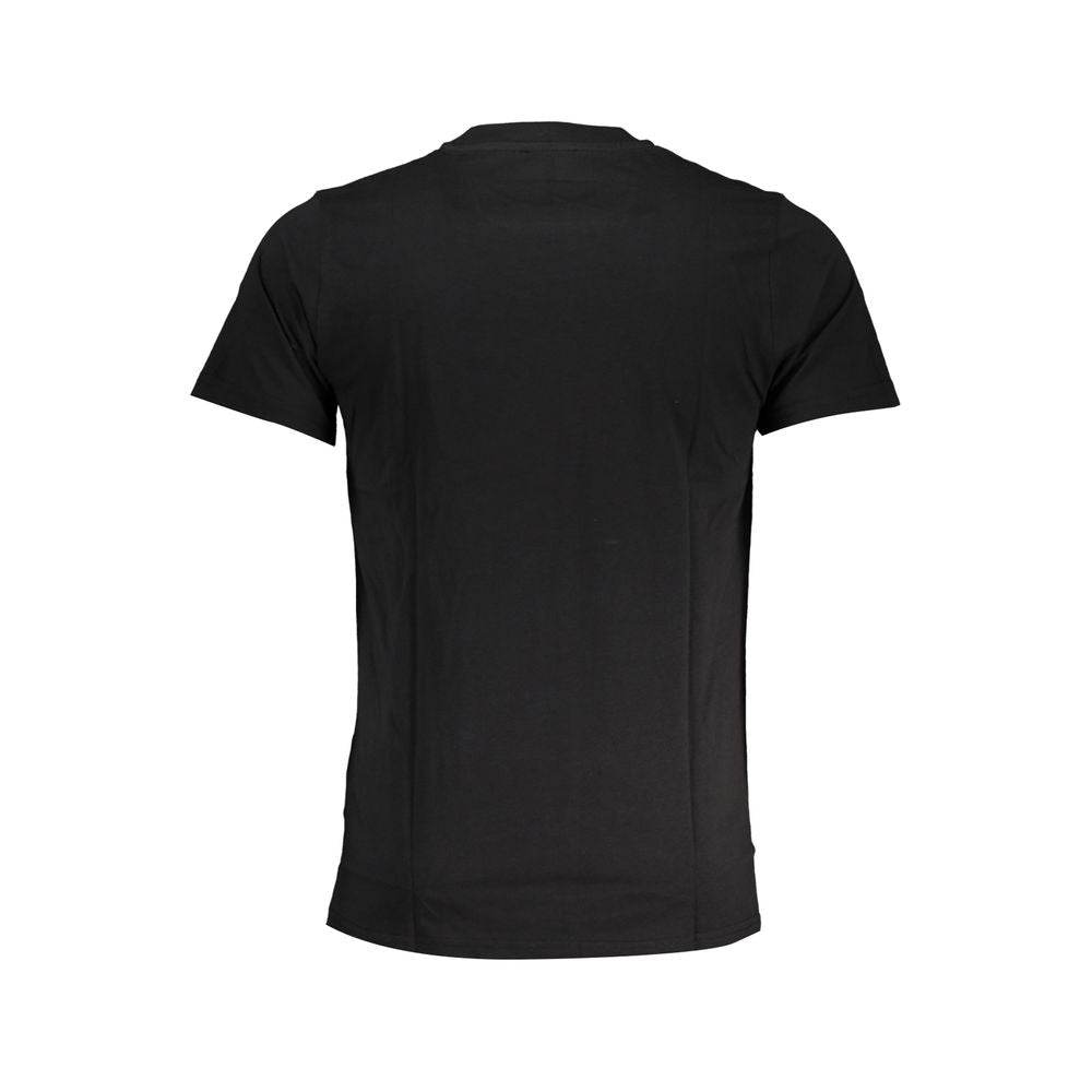 Cavalli Class Black Cotton Men T-Shirt