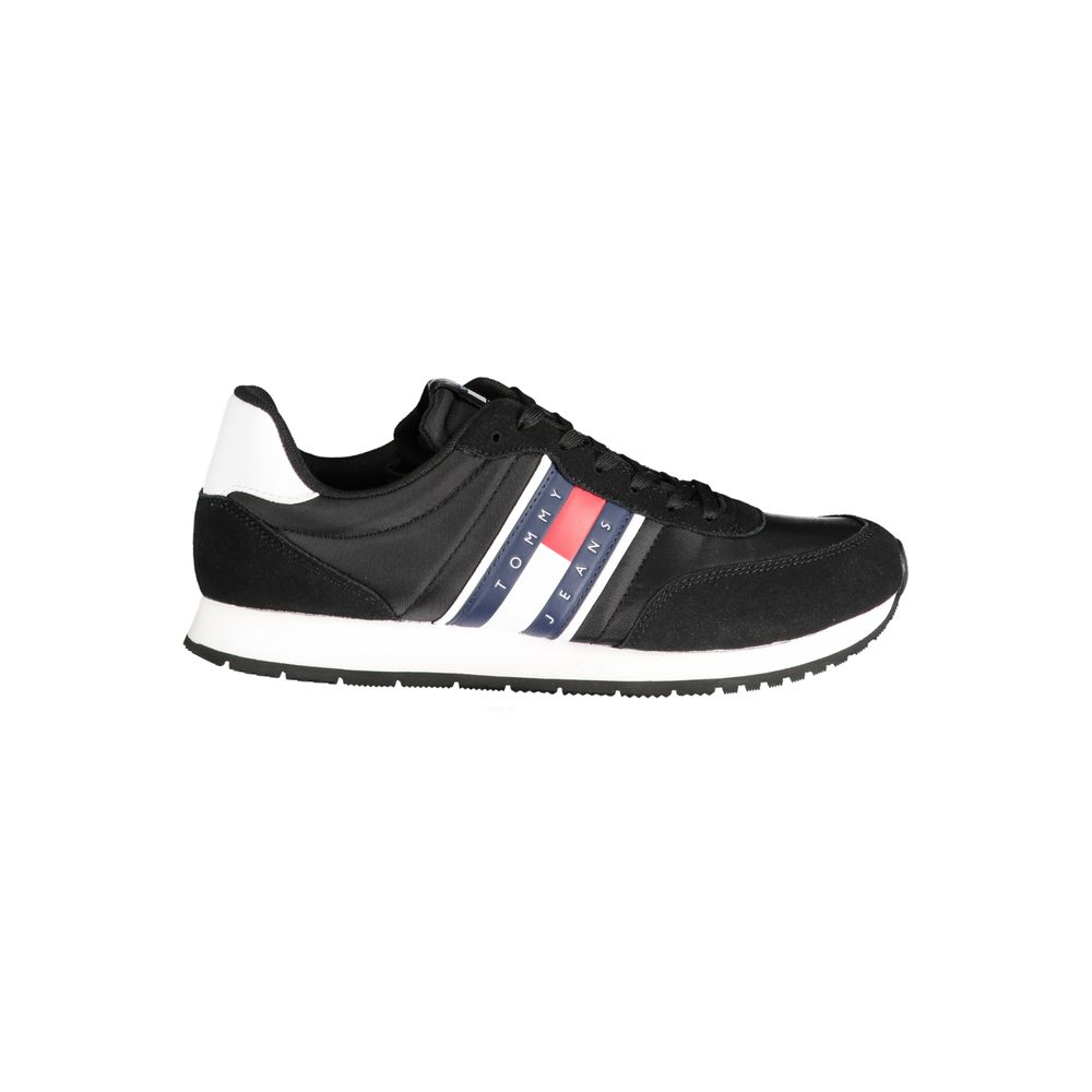 Tommy Hilfiger Black Polyester Men Sneaker