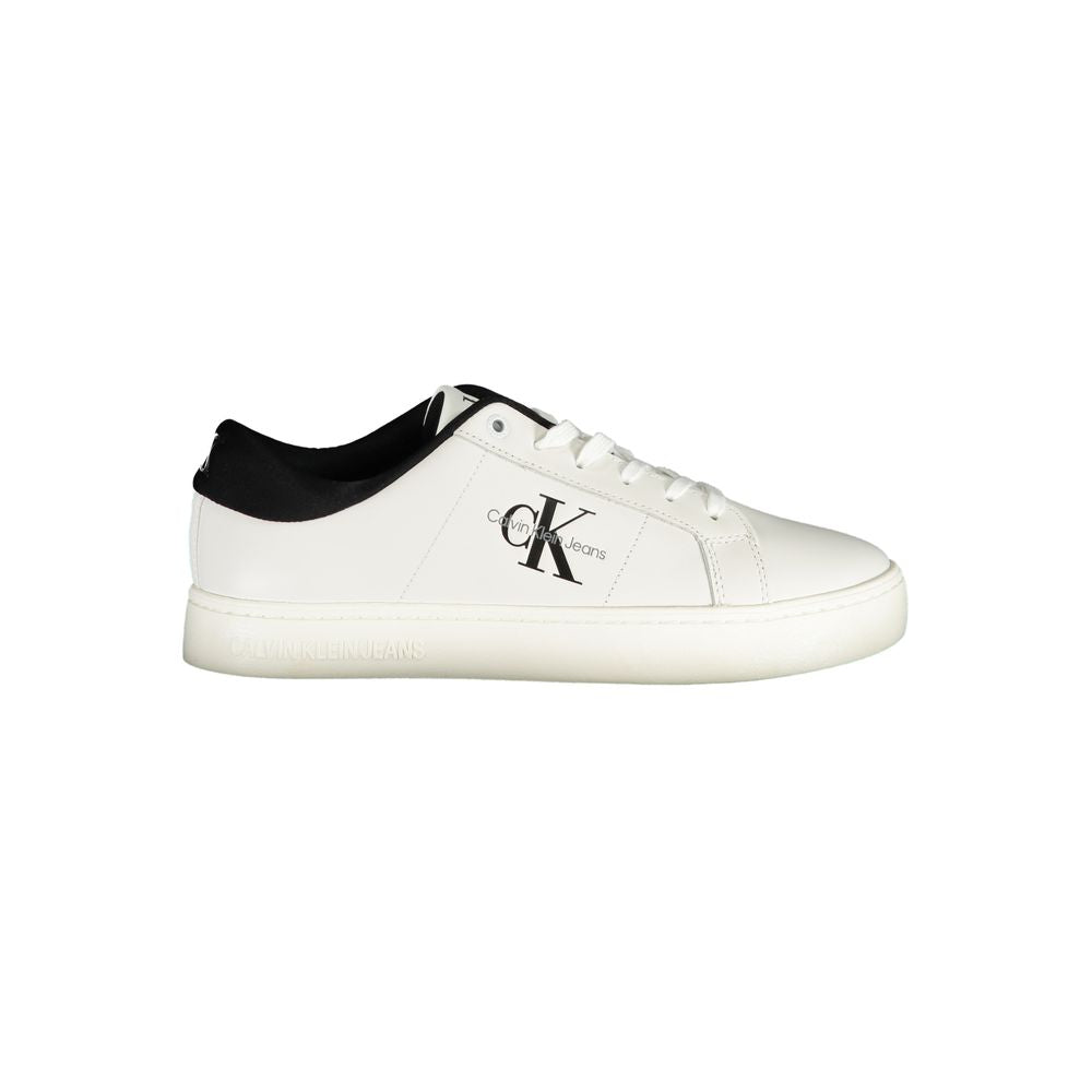 Calvin Klein White Polyurethane Men's Sneaker