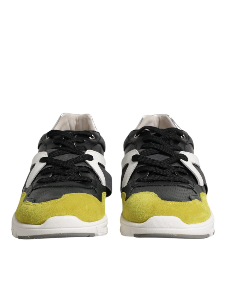Dolce & Gabbana Multicolor Lace Up Low Top Men Sneakers Shoes