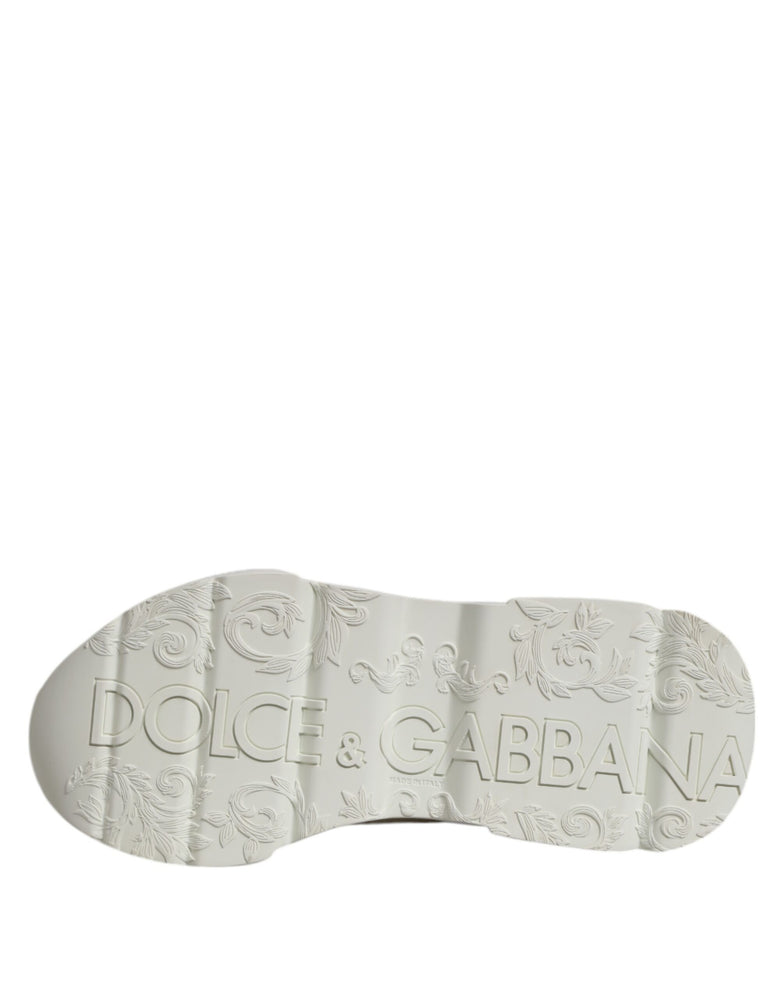 Dolce & Gabbana White Low Top Daymaster Men Sneakers  Shoes