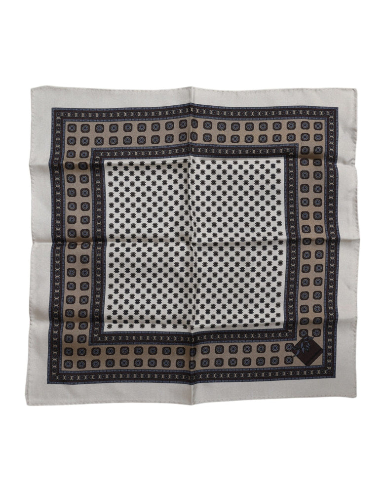 Dolce & Gabbana Multicolor Patterned Square Men Foulard Scarf