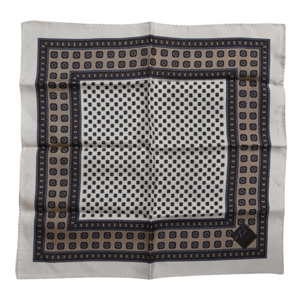 Dolce & Gabbana Multicolor Patterned Square Men Foulard Scarf