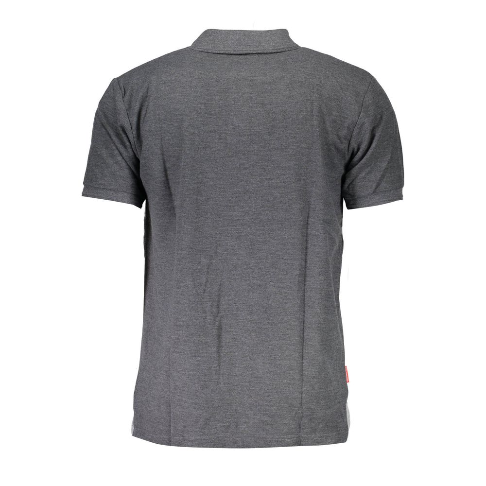 Slazenger Gray Polyester Mens Polo Shirt