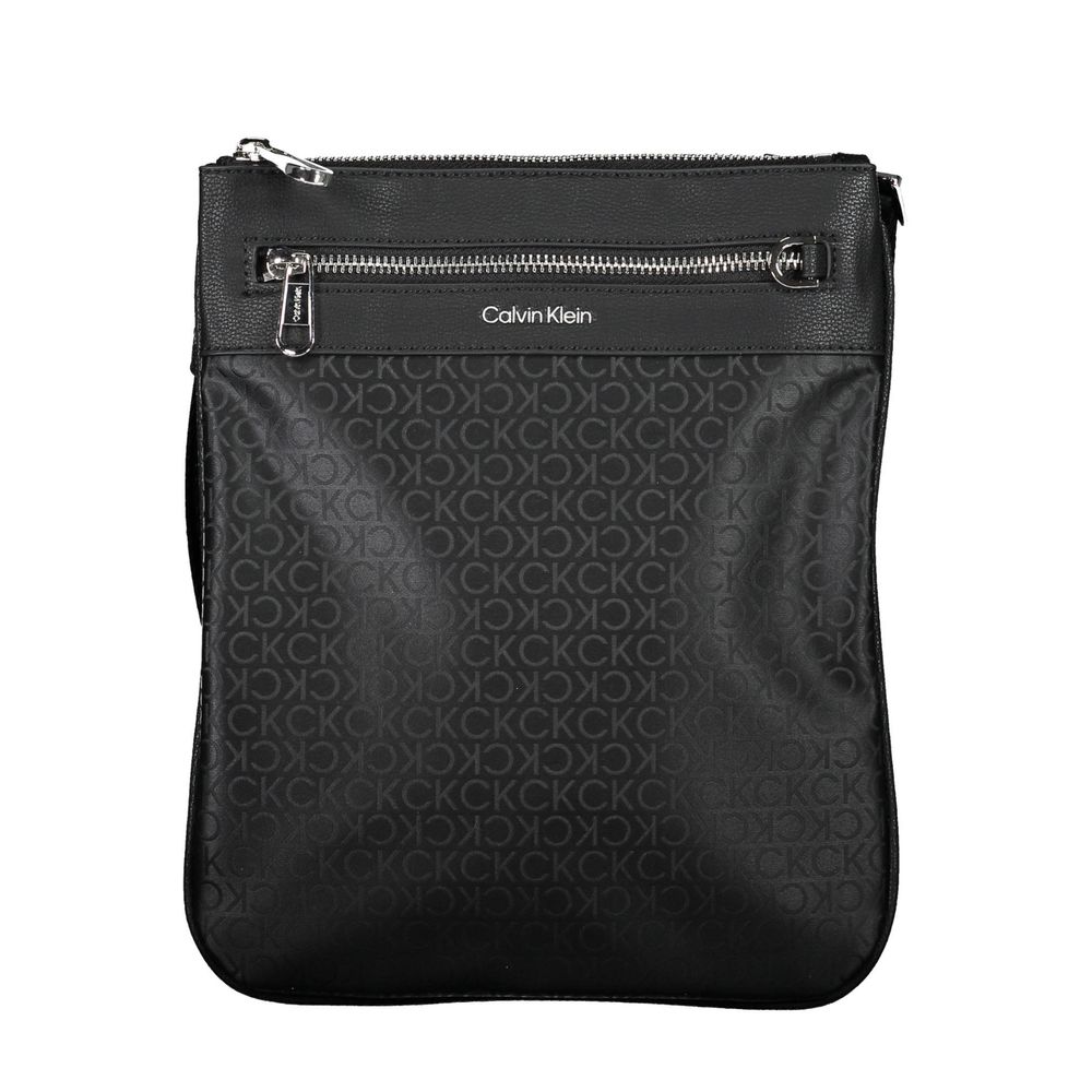 Calvin Klein Black Polyester Men's Shoulder Bag