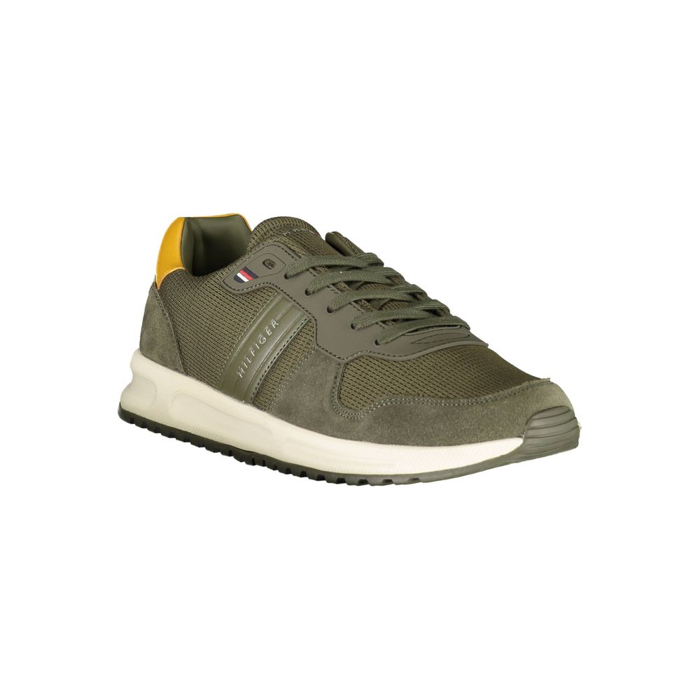 Tommy Hilfiger Green Polyester Sneaker