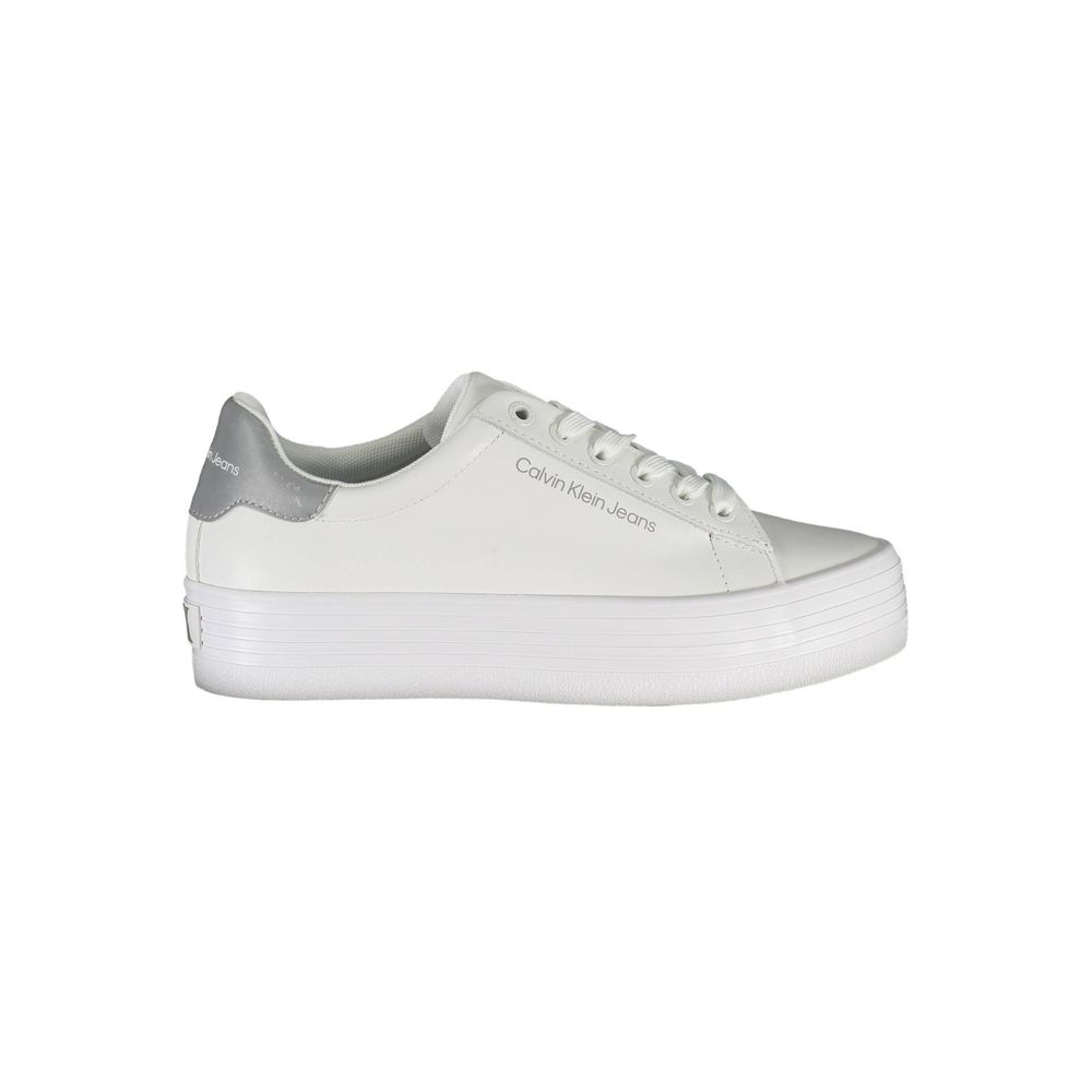 Calvin Klein Bianco Leather Women Sneaker