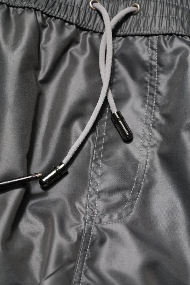 Dolce & Gabbana Gray Polyester Mid Waist Casual Bermuda Shorts