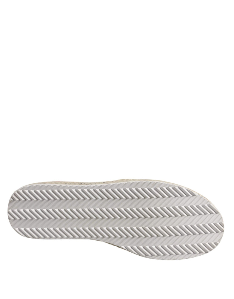 Twinset Pink Canvas Crystal Embellished Slip On Shoes