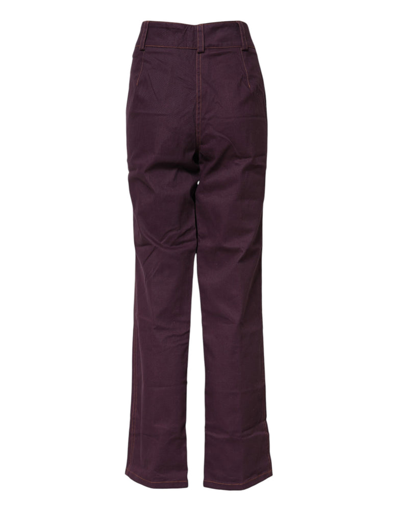 BENCIVENGA Purple High Waisted Tapered Pants