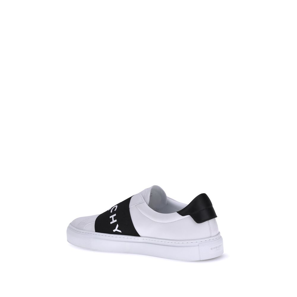 Givenchy White Calf Leather Bos Taurus Low Top Sneakers