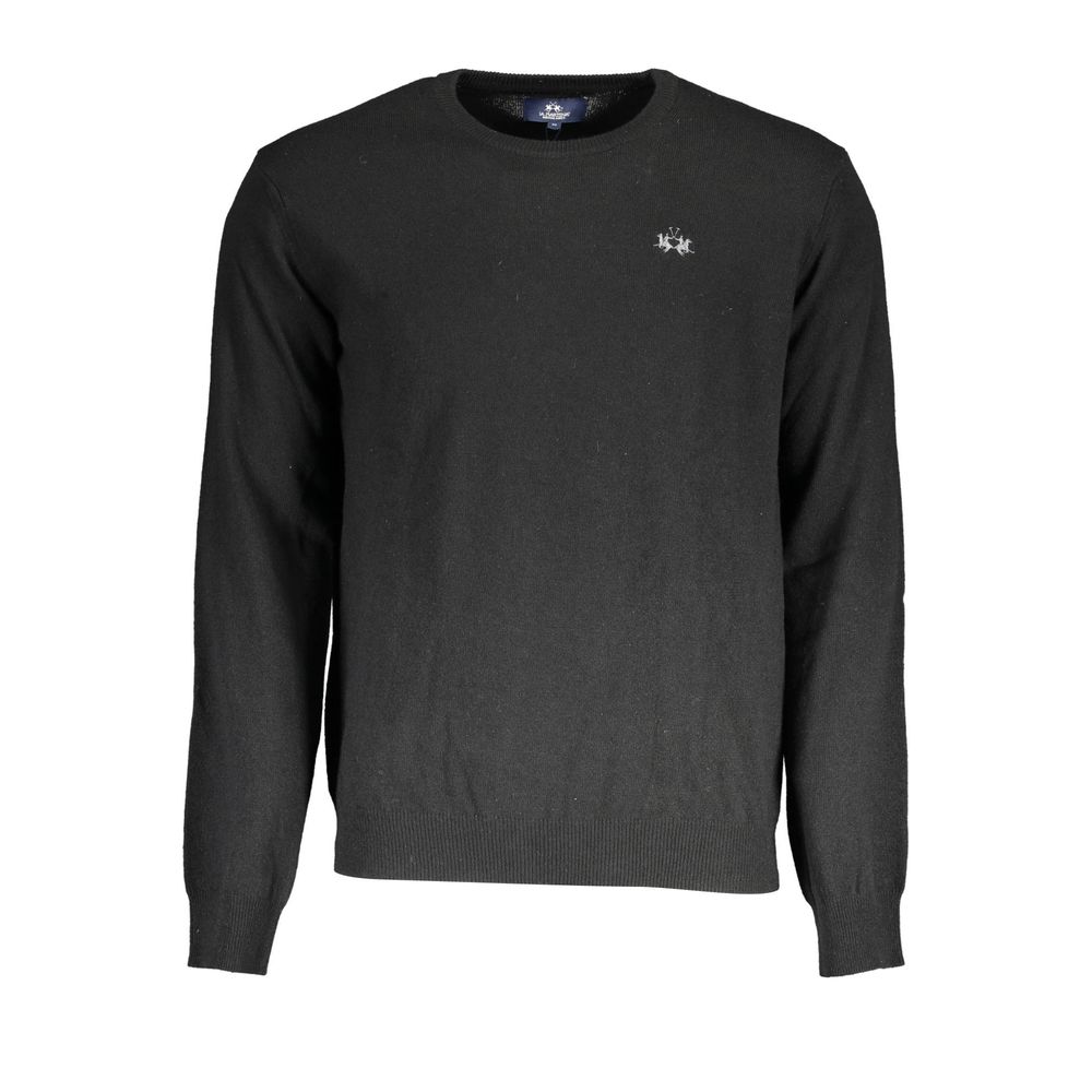 La Martina Black Polyamide Men's Sweater