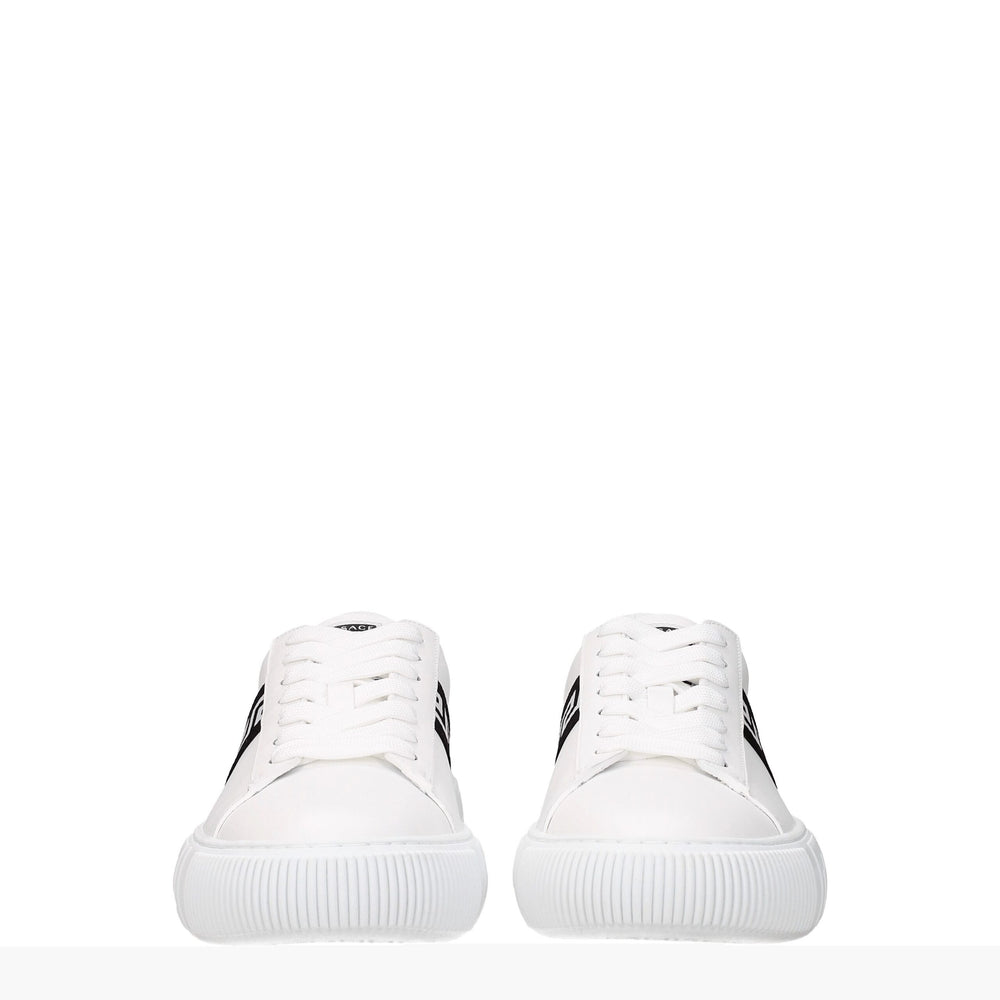 Versace White Leather Sneakers