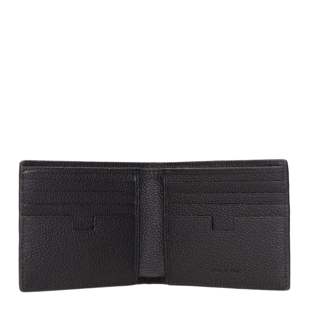 Testoni Black Leather Wallet