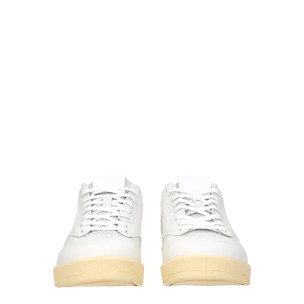 Jil Sander White Leather Low Top Sneakers