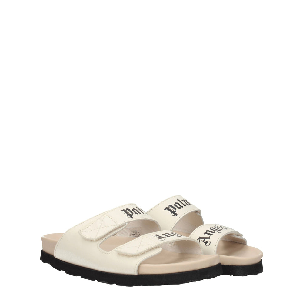 Palm Angels Beige Leather Sandals