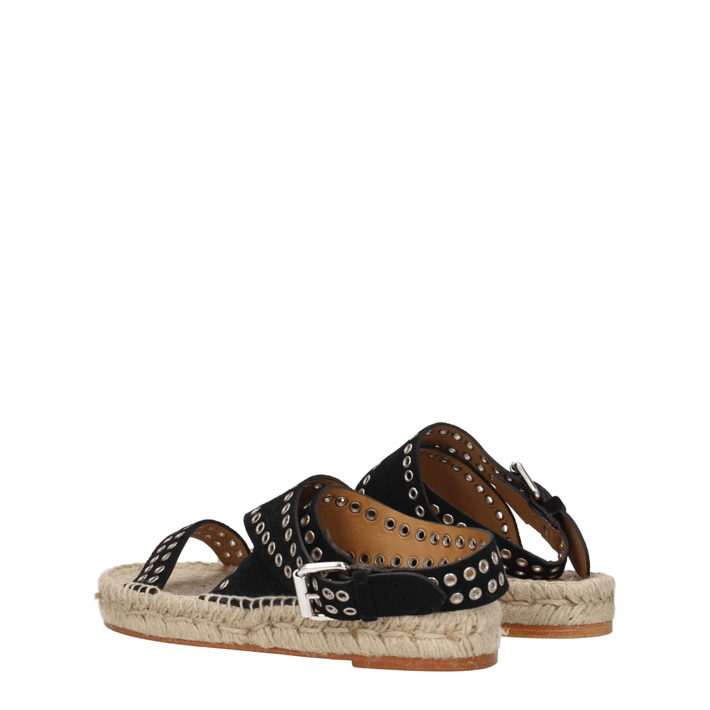 Isabel Marant Black Leather Sandals