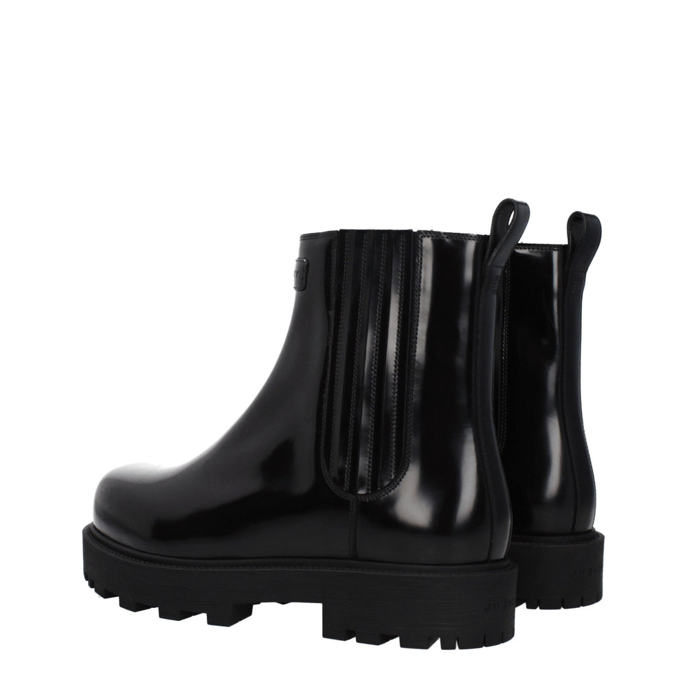 Givenchy Black Leather Ankle Boots