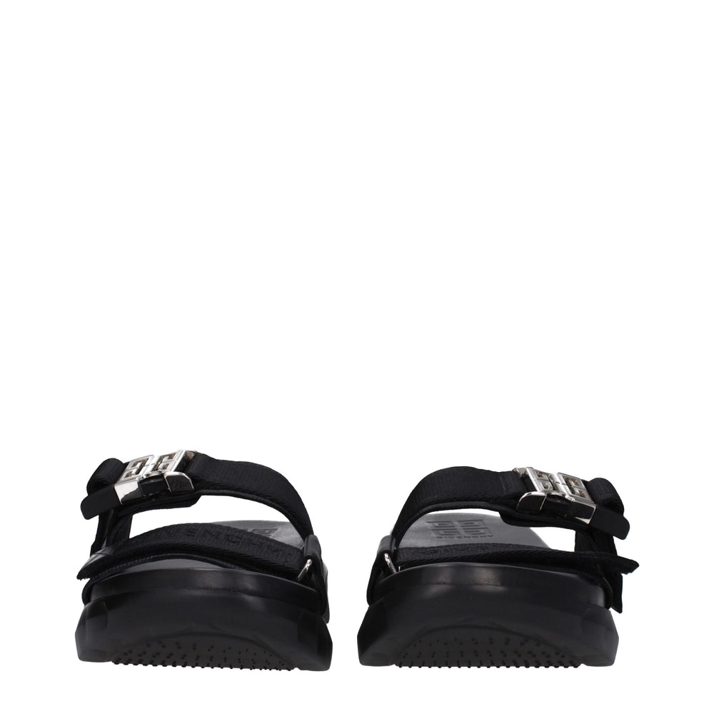Givenchy Black Fabric Slippers