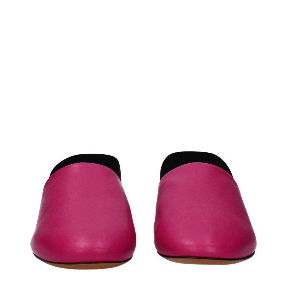 Givenchy Pink Leather Flat Sandals