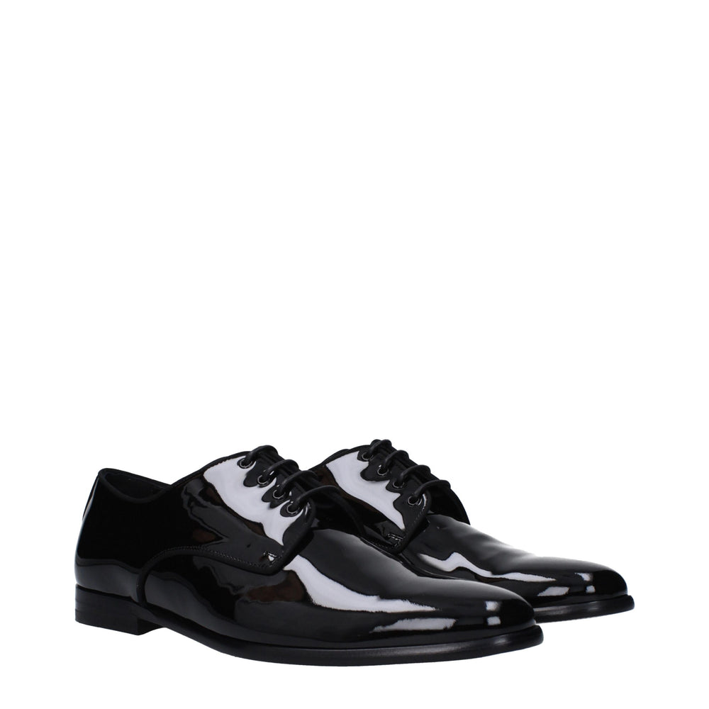 Dolce & Gabbana Black Leather Oxfords And Derbies