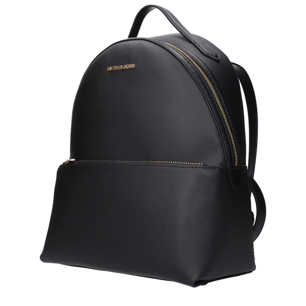 Michael Kors Black Leather Backpack