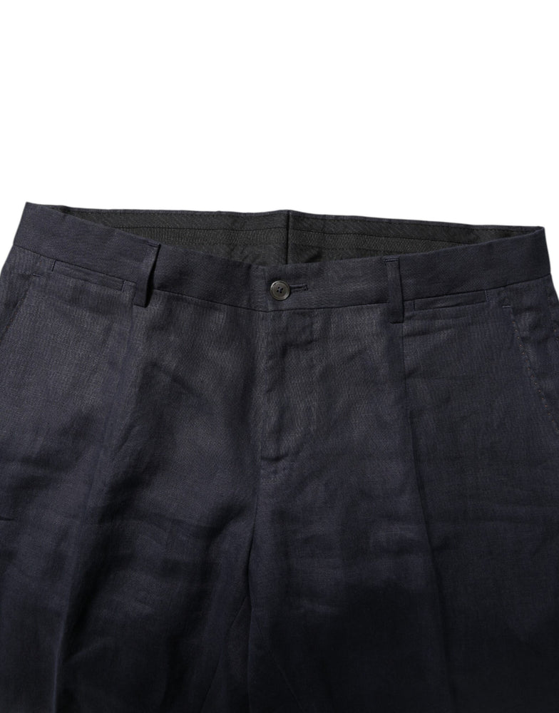 Dolce & Gabbana Dark Blue Double Breasted 2 Piece Suit