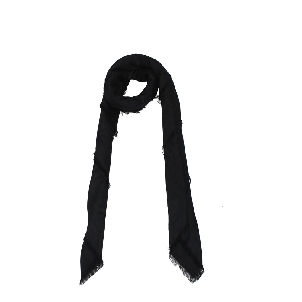 Balmain Black Viscose Foulard